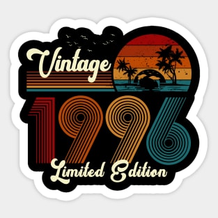 Vintage 1996 Shirt Limited Edition 24th Birthday Gift Sticker